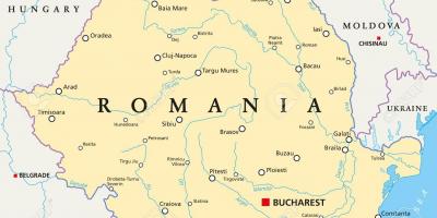 عاصمة رومانيا خريطة